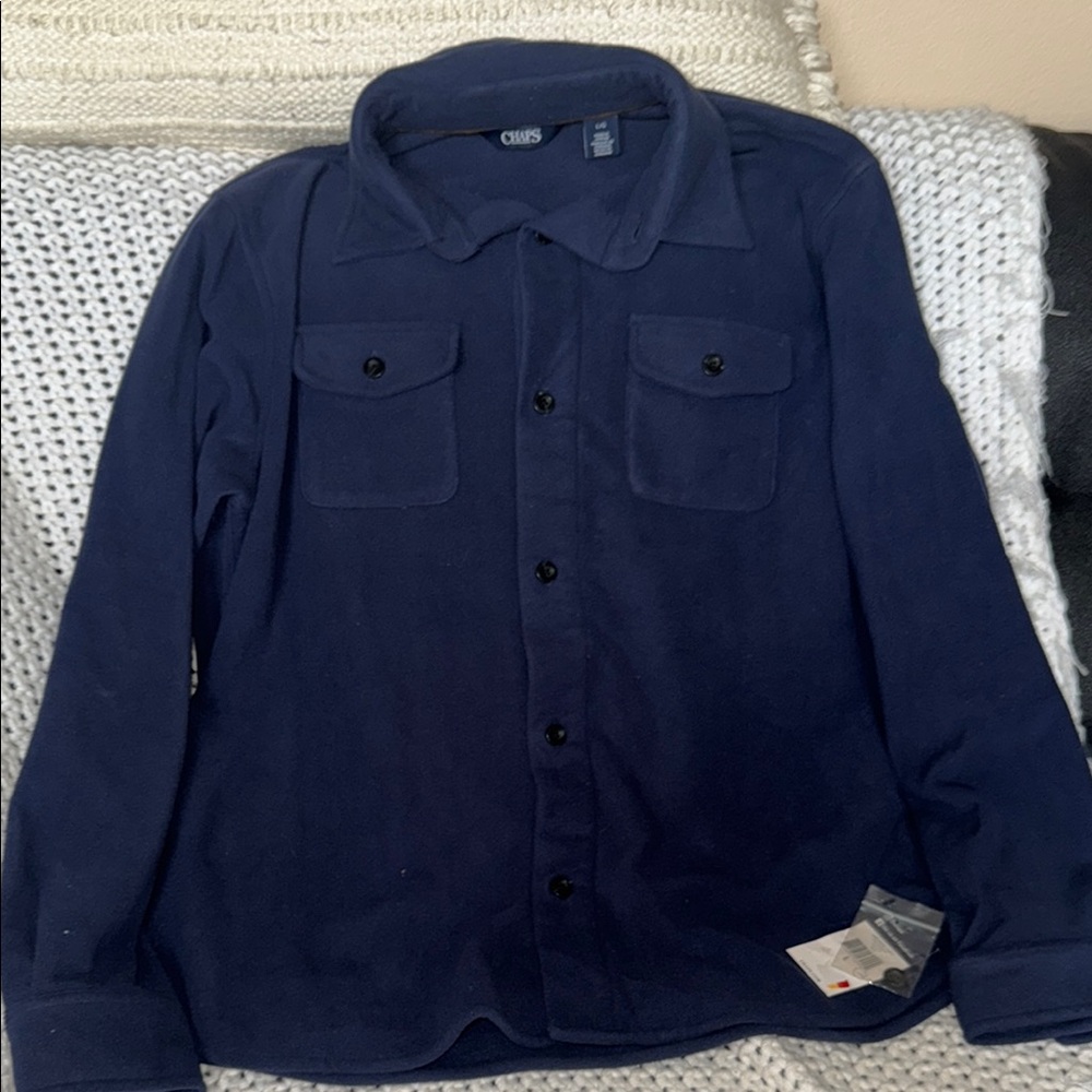 Mens NWT Fleece Button-Up